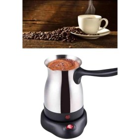 Resim Teknodayım Çelik Kahve Makinesi Cezve 800 Watt Paslanmaz Çelik Türk Kahvesi Makinesi 