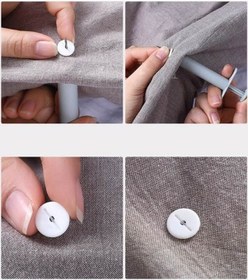 Resim Nevresim - Yorgan - Çarşaf Kılıfı Sabitleme Düğme Seti 