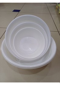 Resim Noname 4 Farklı Ebatta Leğen Badya Beyaz 