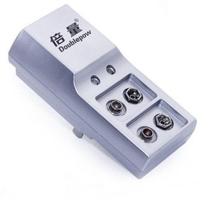 Resim Doublepow İki Yuvalı 9v Pil Şarj Cihazı Dp-k19 Tam Otomatik Durdurma 