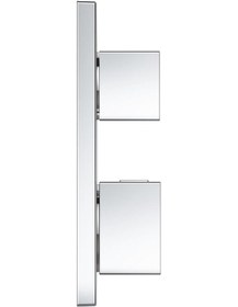 Resim Grohe Grohtherm Cube Termostatik Banyo Duş Bataryası 2 Çıkışlı Divertörlü- 24154000 Krom 