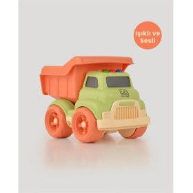 Resim Yeşil Sesli ve Işıklı Minik Kamyon 