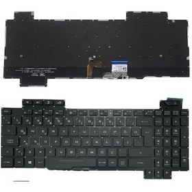 Resim Asus Uyumlu Rog GL703GS Klavye Tuş Takımı Siyah TR Işıklı 