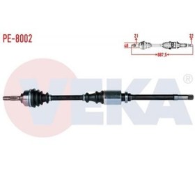 Resim PE-8002-AKS KOMPLE SAG 1,4 16V PEUGEOT 206 