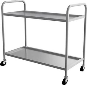 Resim EMP.2.SV.02 Krom Servis Arabası - 2 Katlı - 55x86x90 cm 