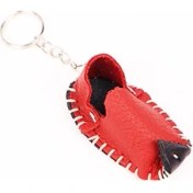 Resim Ertayderi Hakiki Deri Yöresel Yemeni Anahtarlık Maskot 