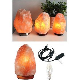 Resim 4-5 Kg Himalaya Kaya Tuzu Lambası Açma Kapama Düğmeli Özel Seçilmiş 1. Kalite 