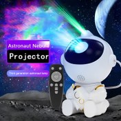 Resim Yükseltilmiş Versiyon Galaksi Projeksiyon Gece Lambası, Uzay Roketi Astronot Yıldızlı Gökyüzü Projektörü ve Kumandalı, Ev Dekorasyonu, Yatak Odası, Noel, Doğum Günü Partisi İçin Uygun 