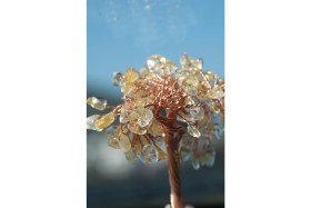 Resim AEA Sitrin Hayat Ağacı Doğal Taş Torpido Süsü 