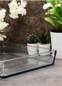 Resim Dikdörtgen Paşabahçe Borcam 4350 Cc Büyük Boy Premium 59334 Şeffaf 