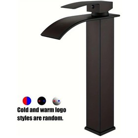 Resim Dashanshop Siyah Tek Delikli Tek Kollu Bakır Gövdeli Rv Banyo Bataryası Altın G1/2 Bağlantılı 