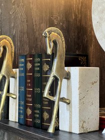 Resim Cavallier Kitap Tutucu Traverten Mermer 