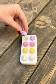 Resim Rufus Concept Beze Yedili Silikon Mum Kalıbı 