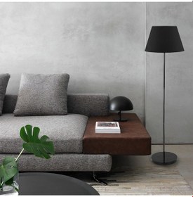 Resim Flora Tekli Siyah Şapkalı Siyah Dekoratif Modern Tasarım Retro Salon Lambader 