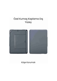 Resim Apple Uyumlu iPad 10.5 360 Manyetik Standlı Touchpadli Ledli Katanya Klavyeli Tablet Kılıfı Klavyeli Kılıf 