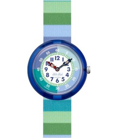 Resim Fbnp226 Flik Flak Stripy Green Çocuk Kol Saati Çok Renkli 