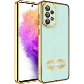 Resim MTK Moveteck Samsung Galaxy A53 Kılıf Kamera Lens Korumalı Yazı ve Logo Gösterir Parlak Halkalı Şeffaf 