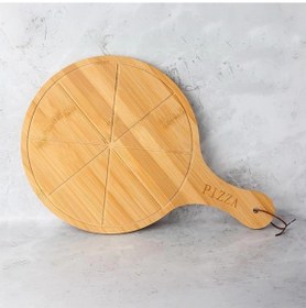 Resim Mien Men 1342 Bambu Pizza Sunum Tepsisi 44x29x1 Cm 