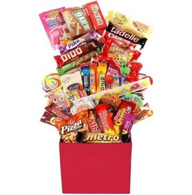 Resim Anneler Günü Nostaljik Özel Kırmızı Hediye Kutusu Mega Boy (551174930) 