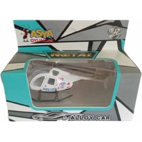 Resim Asya Oyuncak Tekli Metal Helikopter 1688-7F-BEYAZ 