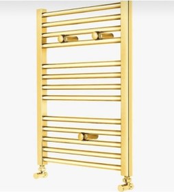 Resim İsaoğlu Yapı Gold Havlupan Gold Radyatör Altın Havlupan 50 70 Vanalar Dahil Komple Set Banyo Radyatör 