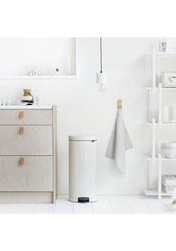 Resim Bra 111785 Beyaz Pedallı Çöp Kova 30L Beyaz 