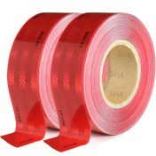 Resim 1 Rulo DOT-C2 Yüksek Görünürlük Reflektörlü Bant, 5.08 cm x 10.06 metre - Su Geçirmez Kendinden Yapışkanlı Güvenlik Uyarı Şeridi, Dayanıklı Her Hava Koşuluna Uygun Reflektörlü Bant Römorklar, Kamyonlar, Kamyonetler, Bisikletler, Kasklar, Tekneler, İşaretler İçin - PET Malzeme, Ahşap, Plastik, Cam, Metal, Alçıpan Yüzeyler İçin Uygun 