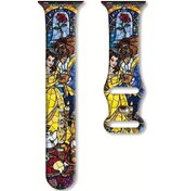 Resim Gaojunshop01 Disney Güzel Ve Çirkin Retro Bileklik 38 40 41mm Multicolor Apple Watch 