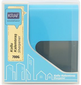 Resim KRAF Kollu Kalemtraş Mavi 700G 