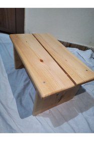 Resim Zeliş Ahşap Banyo Taburesi Ahşap 