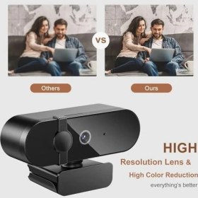 Resim TeknoKapsül Webcam 4K Konferans Kamera Gizlilik Bandı Dahili Mikrofon Chat Görüntülü Sohbet Yayın Kamerası Hd V 