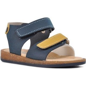 Resim Şiringenç 210109 Lacivert-bej-hardal Comfort Erkek Çocuk Sandalet 001 