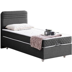 Resim Mila Tek Kişilik Baza Başlık Orthosoft Yatak Seti - Antrasit 90x200 