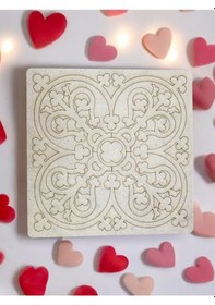Resim Mandala Ahşap 2'li Hobi Boyama Setleri 
