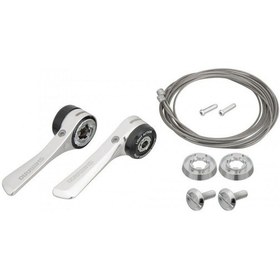 Resim Shimano Sl-r400 Downtube Vites Kolları 2/3x8v Aliminyum Kadro Montaj Siyah 