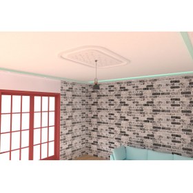 Resim MOTİFPİYER Motifpiyer Lamba Tavan Göbeği 27-dikdörtgen-oval-dis-citali 