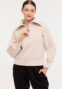 Resim W-DAHLIA HZ SWT 4PR Bej Kadın Sweatshirt Lotto