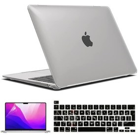 Resim Apple Uyumlu MacBook Pro 13 Inç M1 A2338 Kılıf + Klavye Kılıfı + Film 