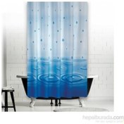 Resim Zethome Jackline Banyo Duş Perdesi 5020 Tek Kanat Mavi 1X120X200 Mavi 