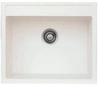 Resim Unixton Beyaz 50x60 cm Apollo Granit Eviye (APOLLO-60-B) 