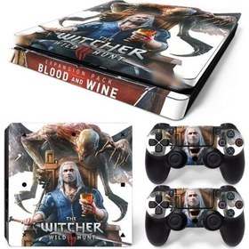 Resim The Witcher Wild Hunt Playstation 4 Slim Kasa Sticker Kaplama 