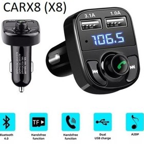 Resim Point Carx8 Araç Kiti Fm Transmitter Bluetooth 5.0 Usb Şarj Aux Gişili Oto Müzik Çalar 