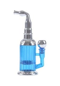 Resim Ibiza Mini Nargile Gümüş - Mavi 