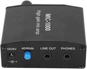 Resim Taşınabilir Kulaklık Amplifikatörü, 1000X ALC 3.5mm Ses Kulaklık Amplifikatörü, Düğme Kontrolü, Kayıpsız Sinyal Stereo Ses Amplifikatörü Telefonlar, Bilgisayar, MP3 Çalar Için 