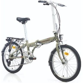 Resim Corelli Just 1.0 20 Jant 8V Katlanır Bisiklet Krem Kahve 