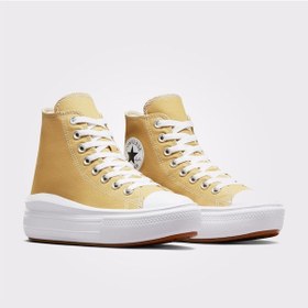 Resim Converse A06897c Chuck Taylor All Star Move Platform Seasonal Color Kadın Boğazlı Sneaker Spor Ayakkabı Sarı 