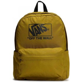 Resim Vans Vn000h4w Old Skool Check Backpack Hardal Unisex Spor Çanta Hardal 
