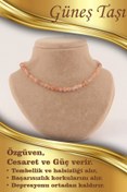 Resim OSMANLI DEĞERLİ TAŞ Sertifikalı Güneş Taşı 6mm Kolye (DÜĞÜMSÜZ) 