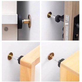 Resim Ayarlanabilir Yatak Başlığı Sabitleme Aparatı Açık Altın 