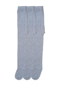 Resim Hepsine Rakip Kız / Erkek Bebek Çocuk Düz Renk Külotlu Çorap 3 Lü Paket Gri 